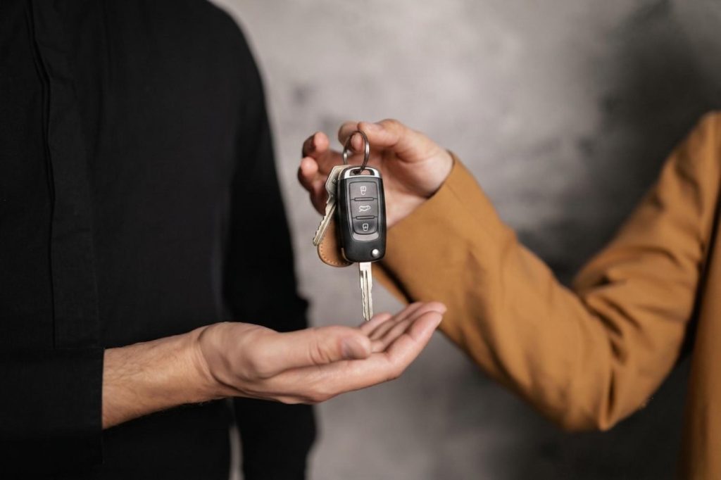 Handing the keys over for a commercial vehicle